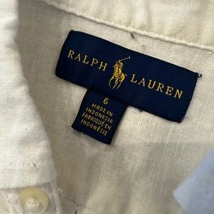 Ralph Lauren white button down BOYS